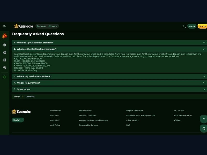 Registrazione su Casinacho Casino (Nacho Casino): dal conto aperto alla prima sessione di gioco per i giocatori italiani